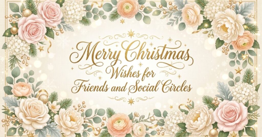 Merry Christmas Wishes for Friends and Social Circles