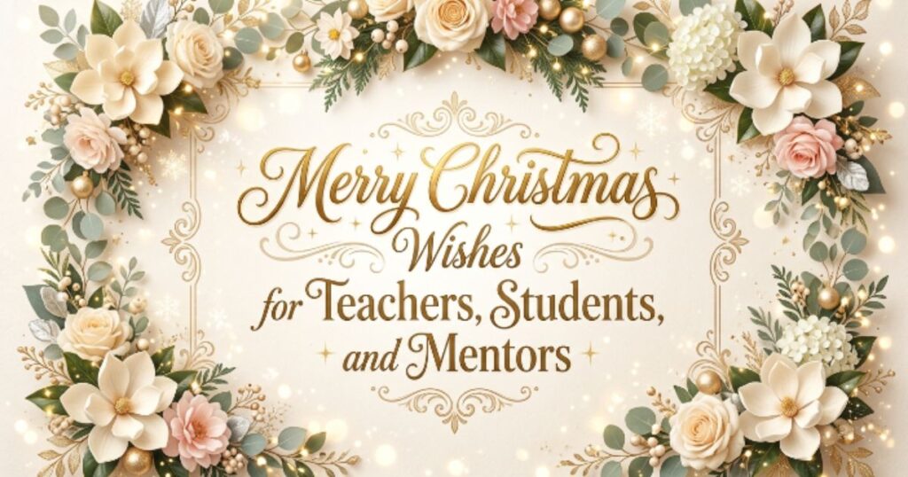 Merry Christmas Wishes for Teachers, Students, and Mentors