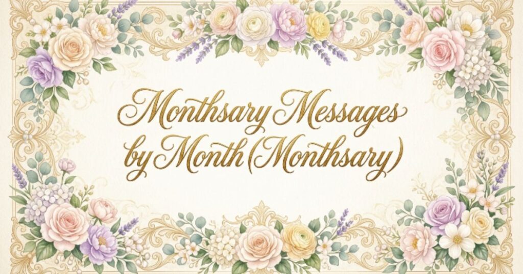 Monthsary Messages by Month (1st to 12th Monthsary)