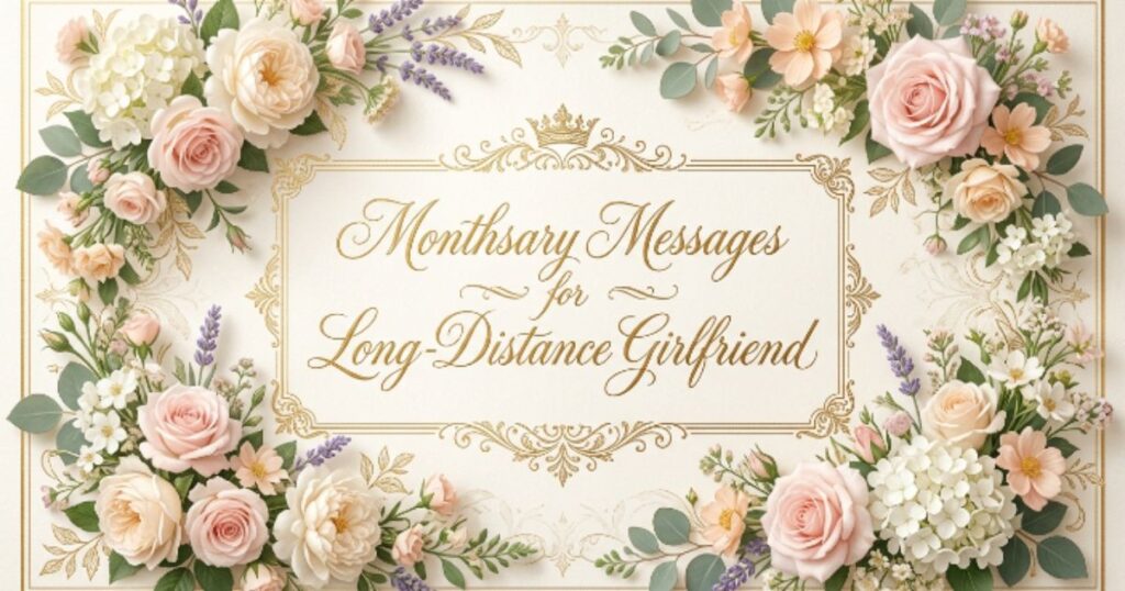 Monthsary Messages for Long-Distance Girlfriend