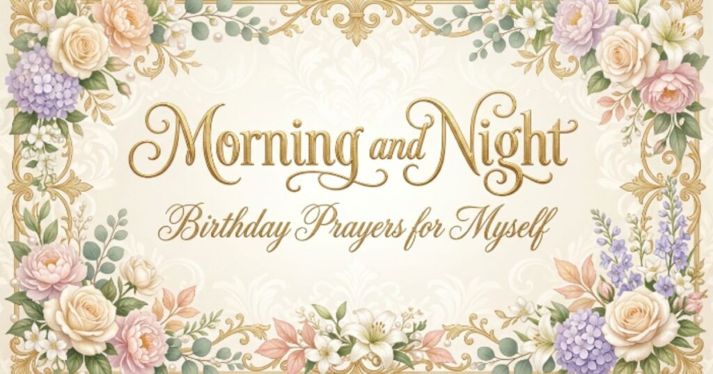 Morning and Night Birthday Prayers for Myself