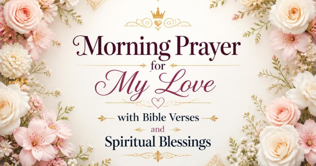 Morning Prayer for My Love with Bible Verses and Spiritual Blessings