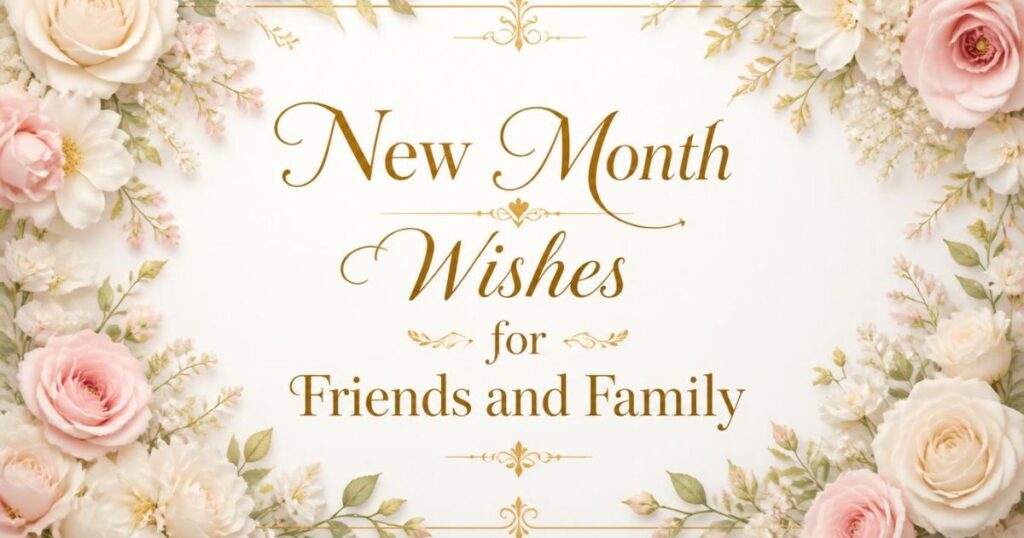 New Month Wishes for Friends and Family