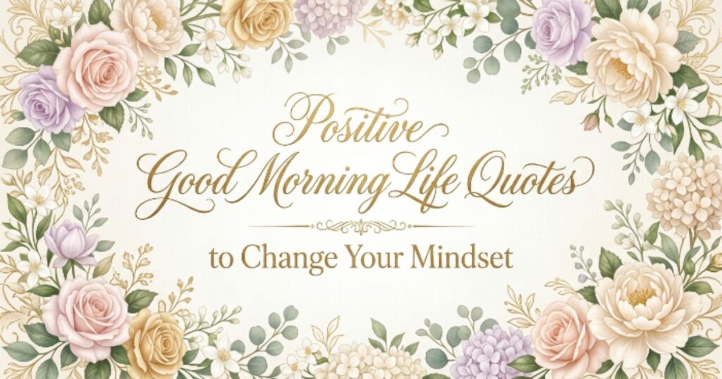 Positive Good Morning Life Quotes to Change Your Mindset