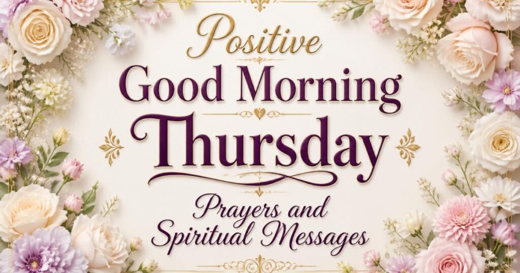 Positive Good Morning Thursday Prayers and Spiritual Messages