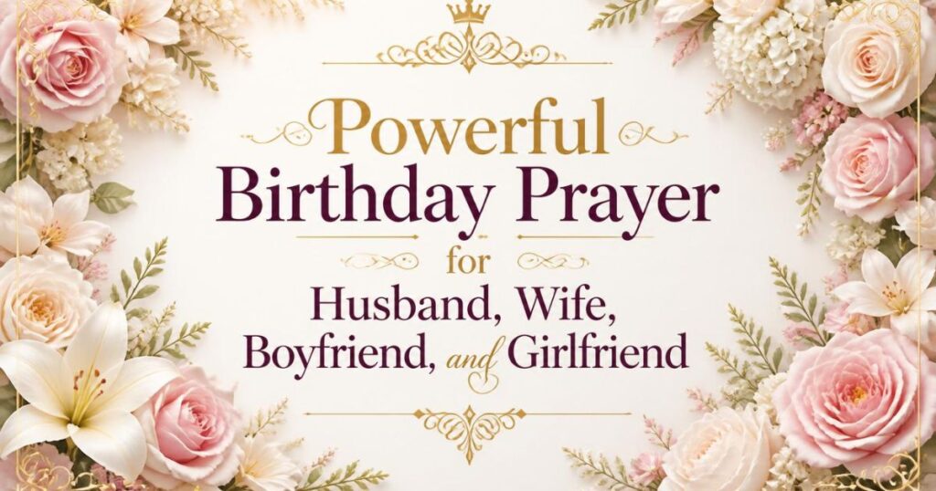 Powerful Birthday Prayer for Husband, Wife, Boyfriend, and Girlfriend