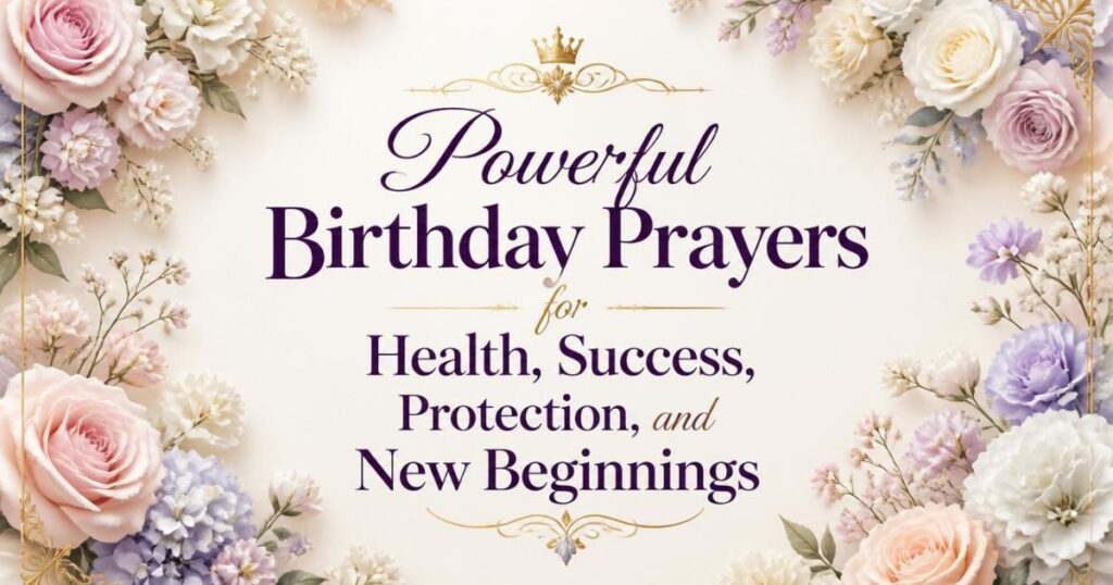 Powerful Birthday Prayers for Health, Success, Protection, and New Beginnings
