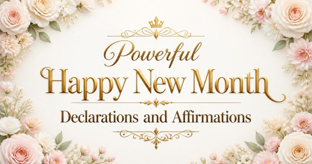 Powerful Happy New Month Declarations and Affirmations