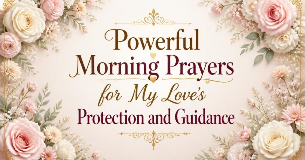 Powerful Morning Prayers for My Love’s Protection and Guidance