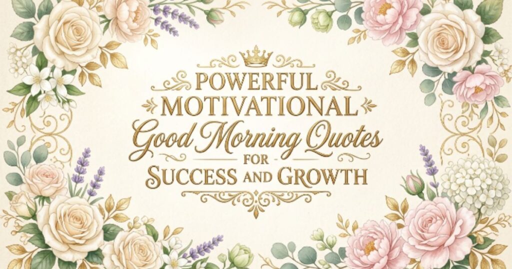 Powerful Motivational Good Morning Quotes for Success and Growth