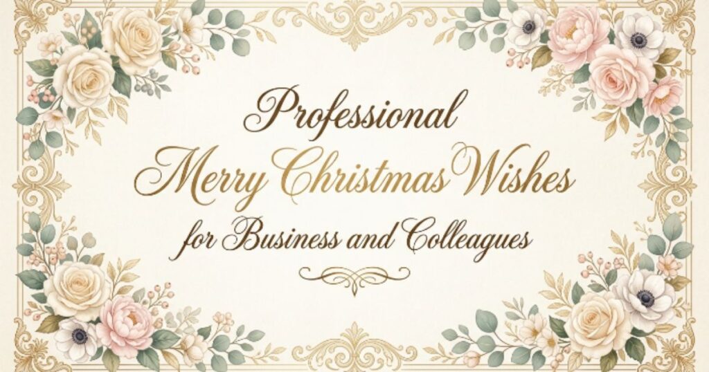 Professional Merry Christmas Wishes for Business and Colleagues
