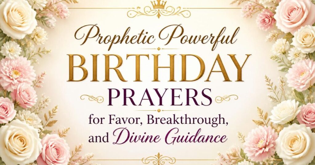 Prophetic Powerful Birthday Prayers for Favor, Breakthrough, and Divine Guidance