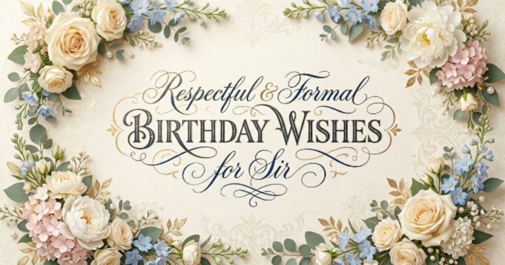 Respectful & Formal Birthday Wishes for Sir