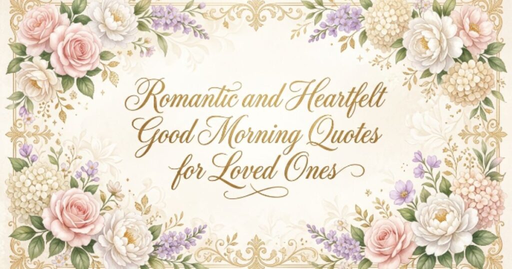 Romantic and Heartfelt Good Morning Quotes for Loved Ones