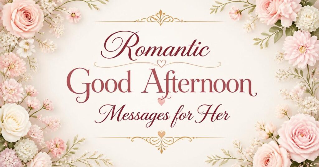 Romantic Good Afternoon Messages for Her