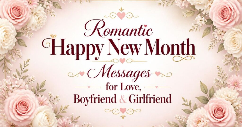 Romantic Happy New Month Messages for Love, Boyfriend & Girlfriend