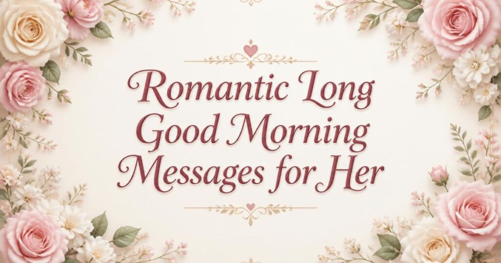 Romantic Long Good Morning Messages for Her