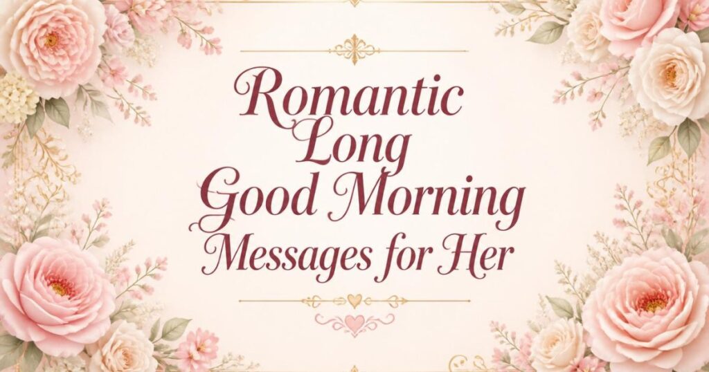 Romantic Long Good Morning Messages for Her