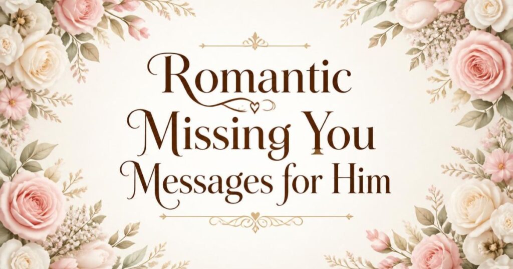 Romantic Missing You Messages for Him
