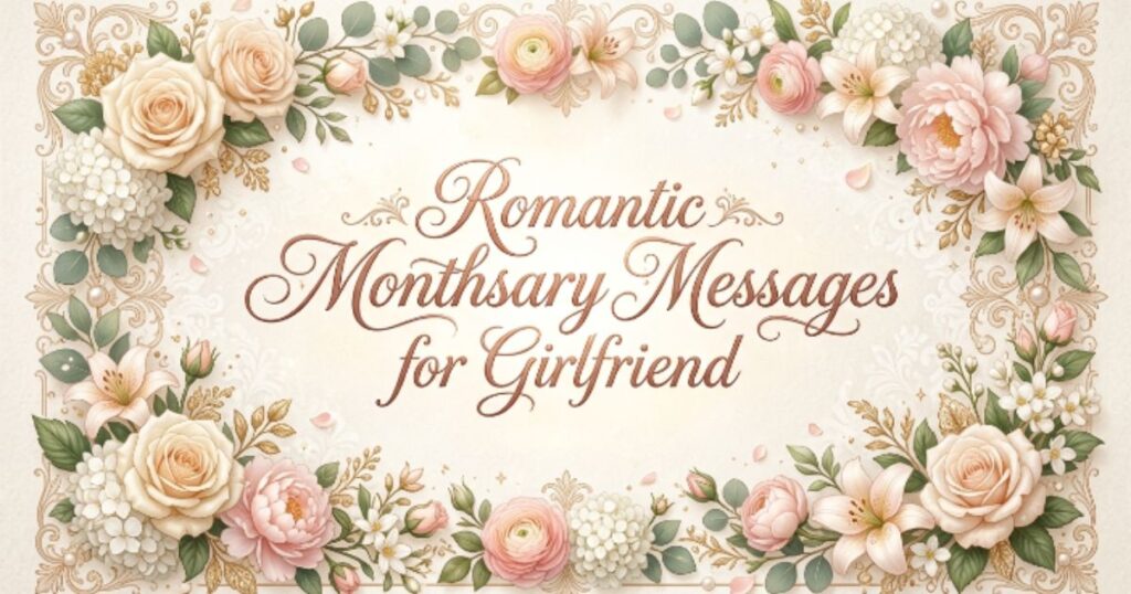 Romantic Monthsary Messages for Girlfriend