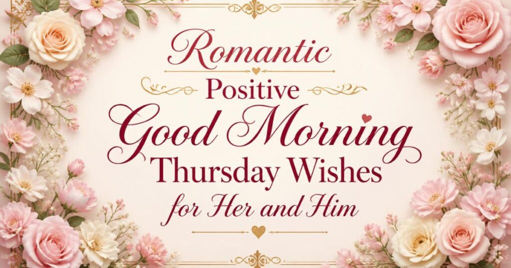 Romantic Positive Good Morning Thursday Wishes for Her and Him