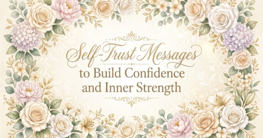 Self-Trust Messages to Build Confidence and Inner Strength