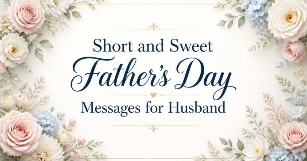 Short and Sweet Father’s Day Messages for Husband
