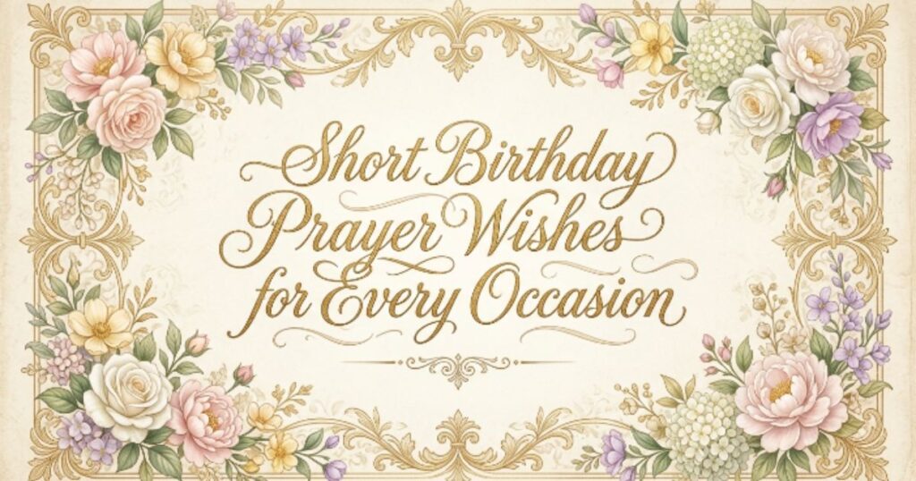 Short Birthday Prayer Wishes for Every Occasion