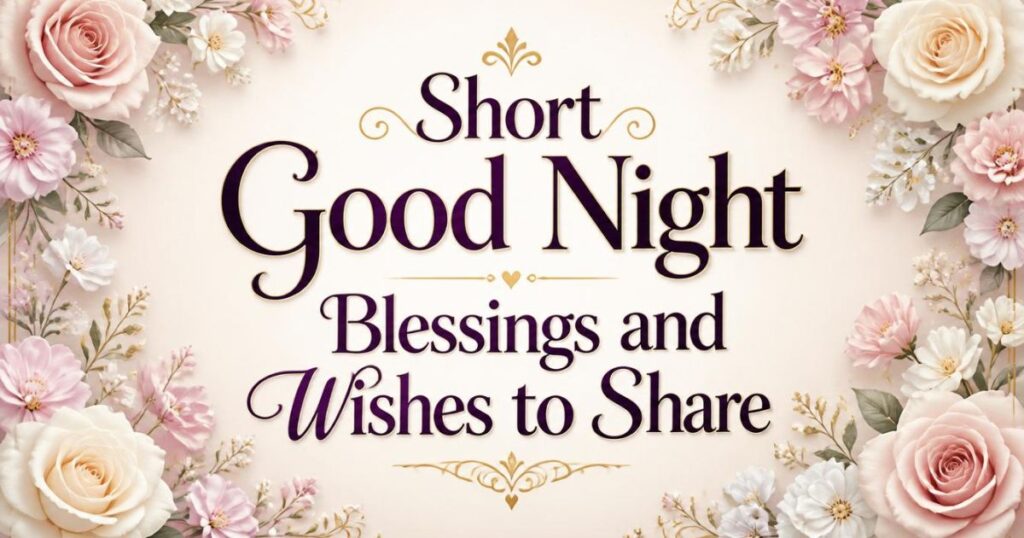 Short Good Night Blessings and Wishes to Share