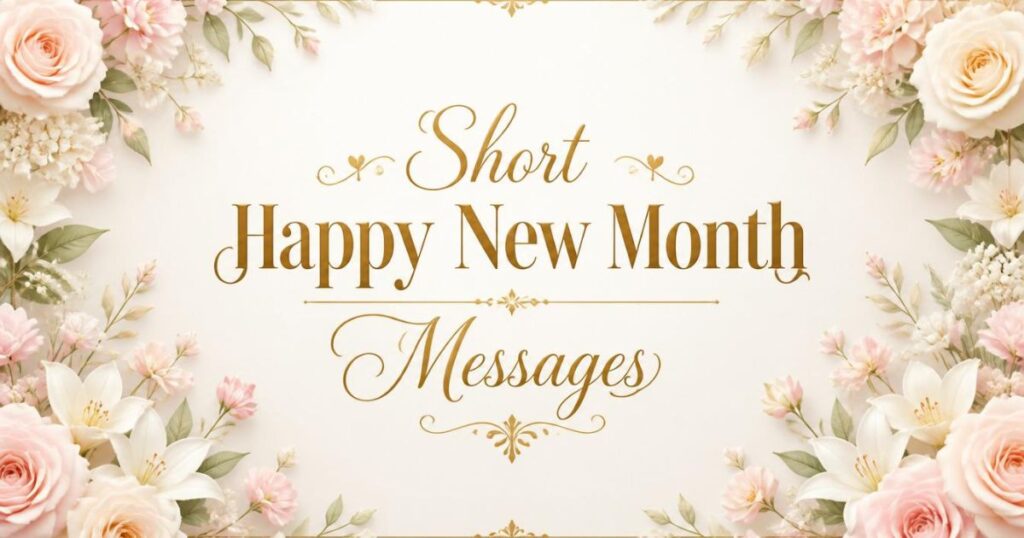 Short Happy New Month Messages