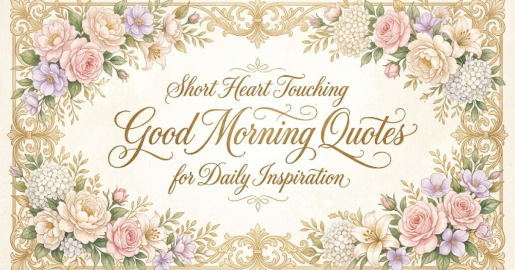Short Heart Touching Good Morning Quotes for Daily Inspiration