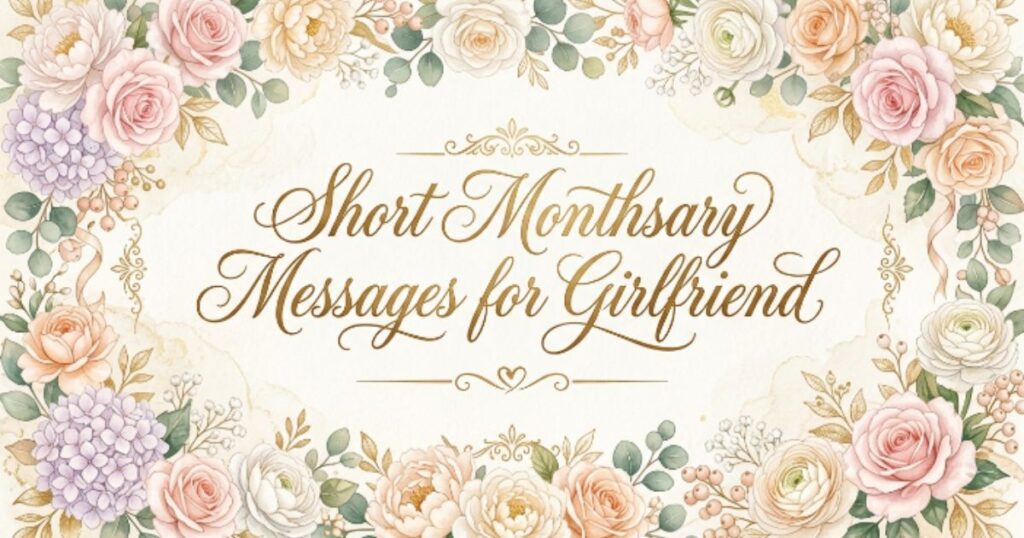 Short Monthsary Messages for Girlfriend