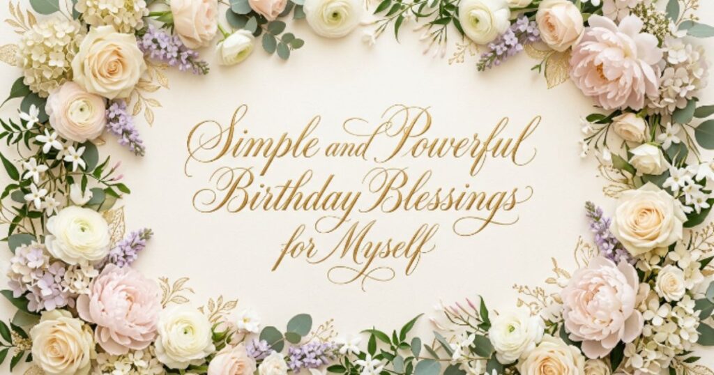 Simple and Powerful Birthday Blessings for Myself