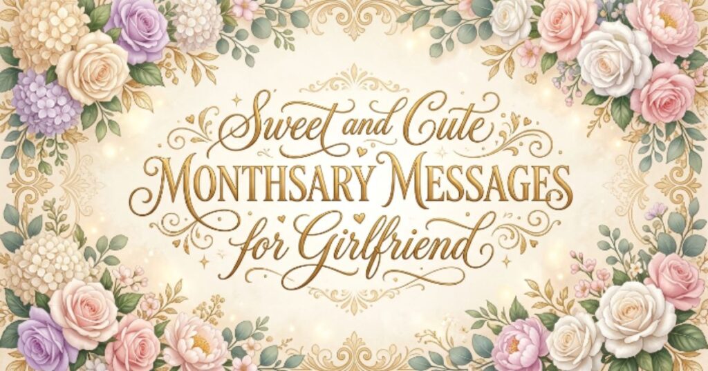 Sweet and Cute Monthsary Messages for Girlfriend