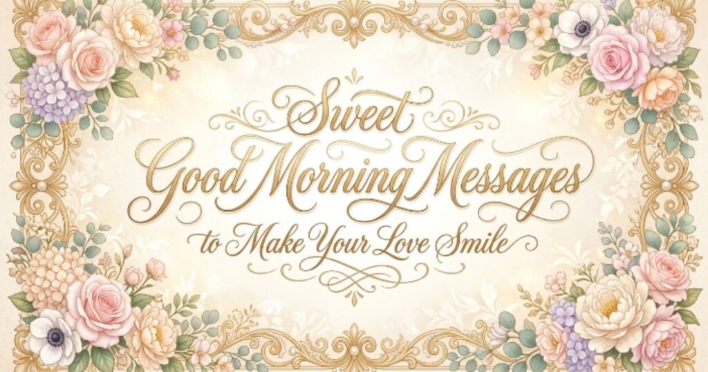 Sweet Good Morning Messages to Make Your Love Smile