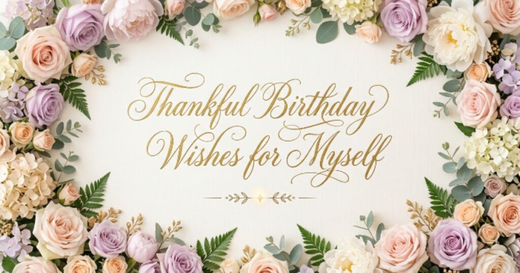 Thankful Birthday Prayer Wishes for Myself