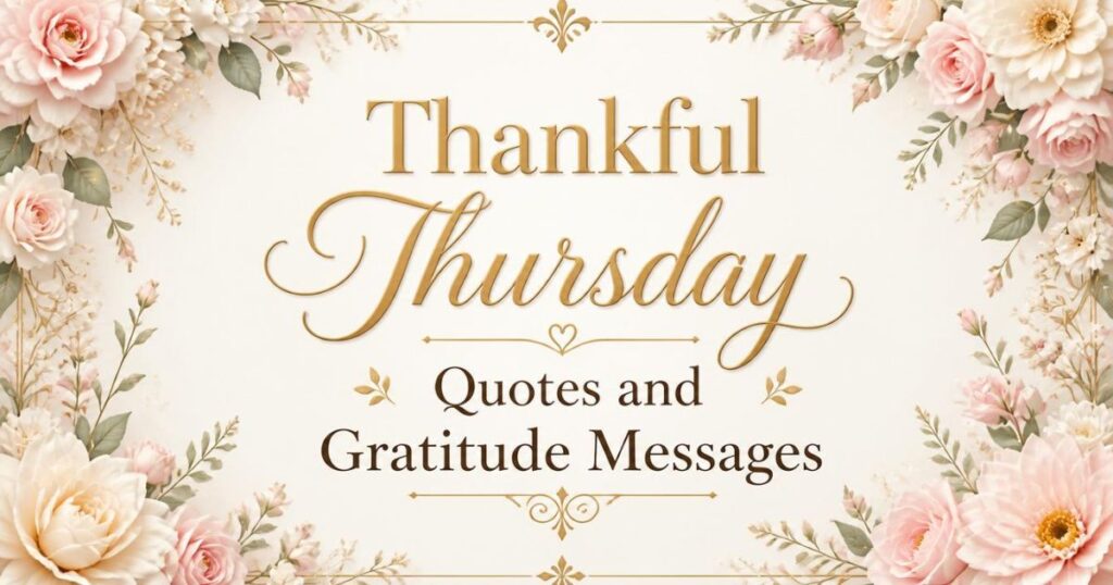 Thankful Thursday Quotes and Gratitude Messages