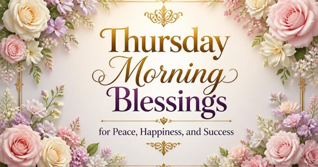 Thursday Morning Blessings for Peace, Happiness, and Success