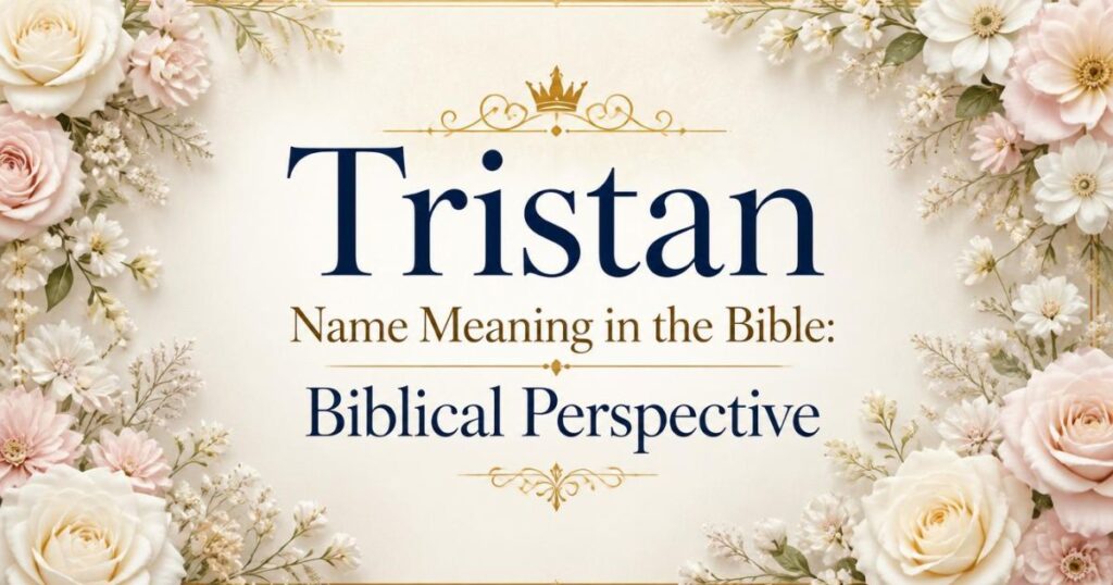 Tristan Name Meaning in the Bible: Biblical Perspective