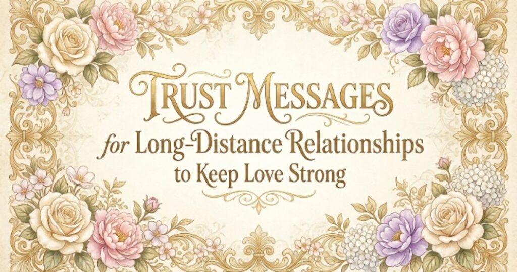 Trust Messages for Long-Distance Relationships to Keep Love Strong