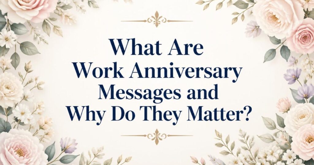 What Are Work Anniversary Messages and Why Do They Matter?