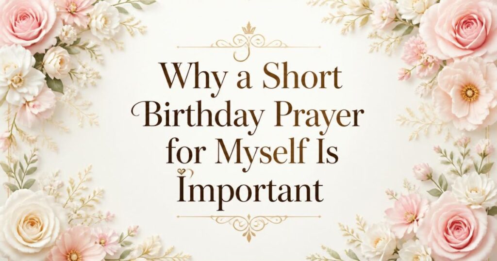 Why a Short Birthday Prayer for Myself Is Important