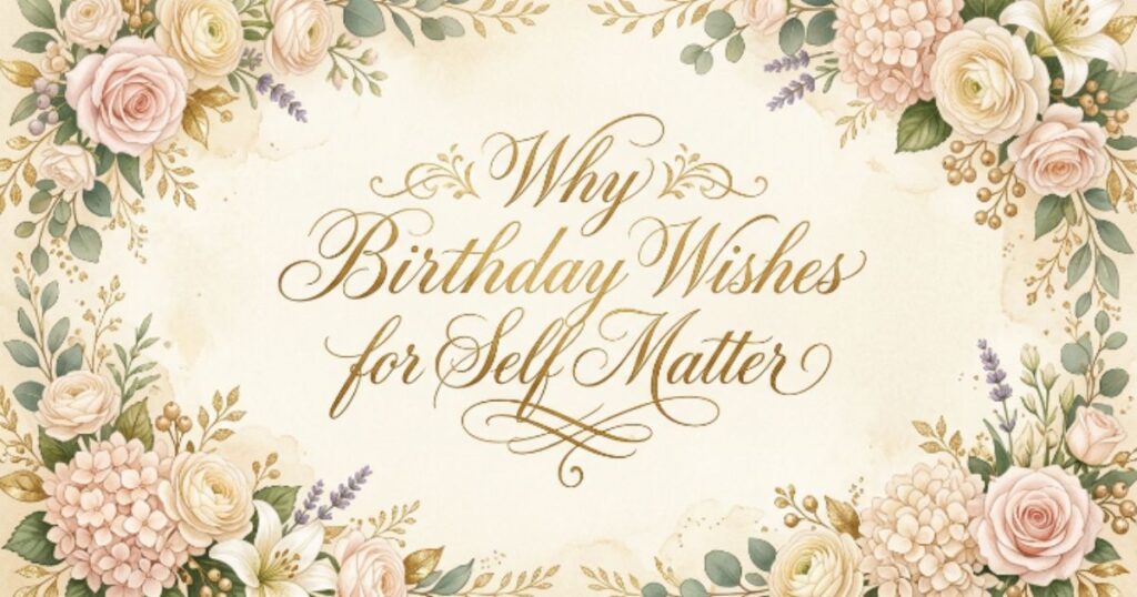 Why Birthday Wishes for Self Matter