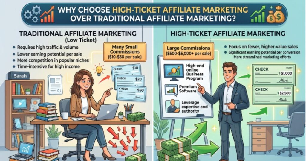 Why Choose High-Ticket Affiliate Marketing Over Traditional Affiliate Marketing?