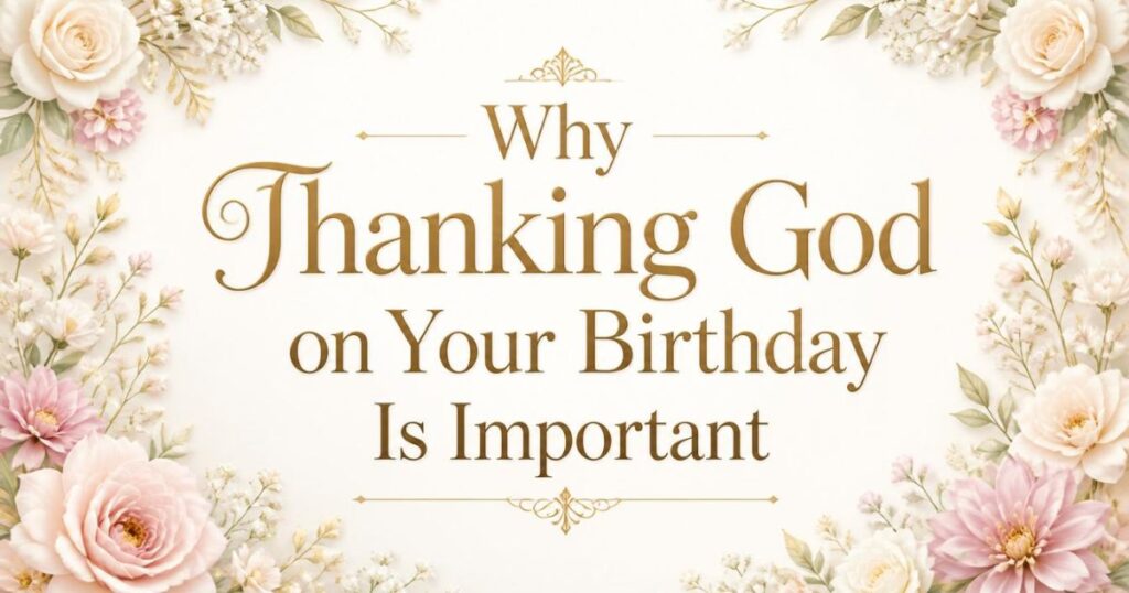 Why Thanking God on Your Birthday Is Important