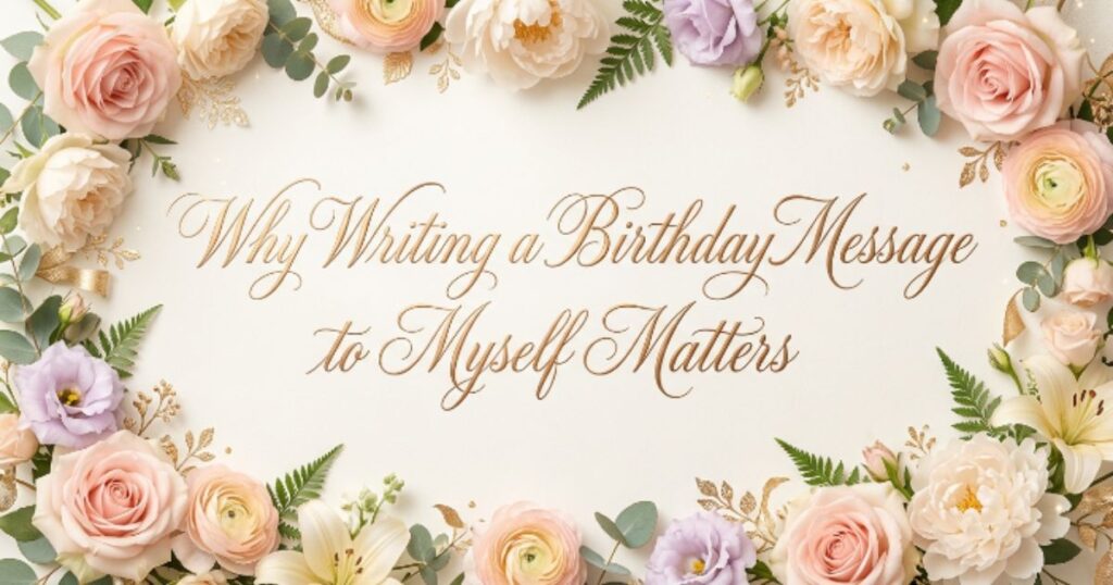 Why Writing a Birthday Message to Myself Matters