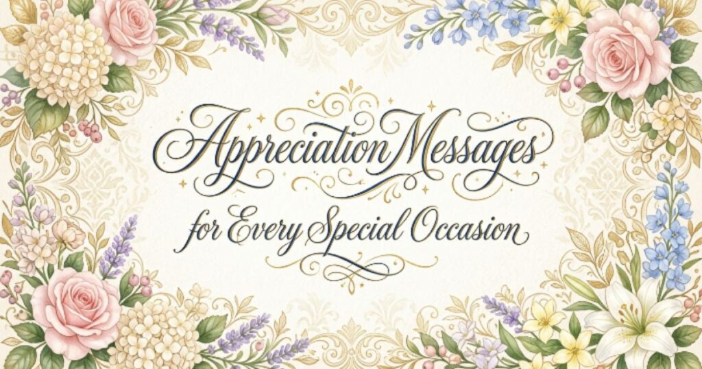 Appreciation Messages for Every Special Occasion