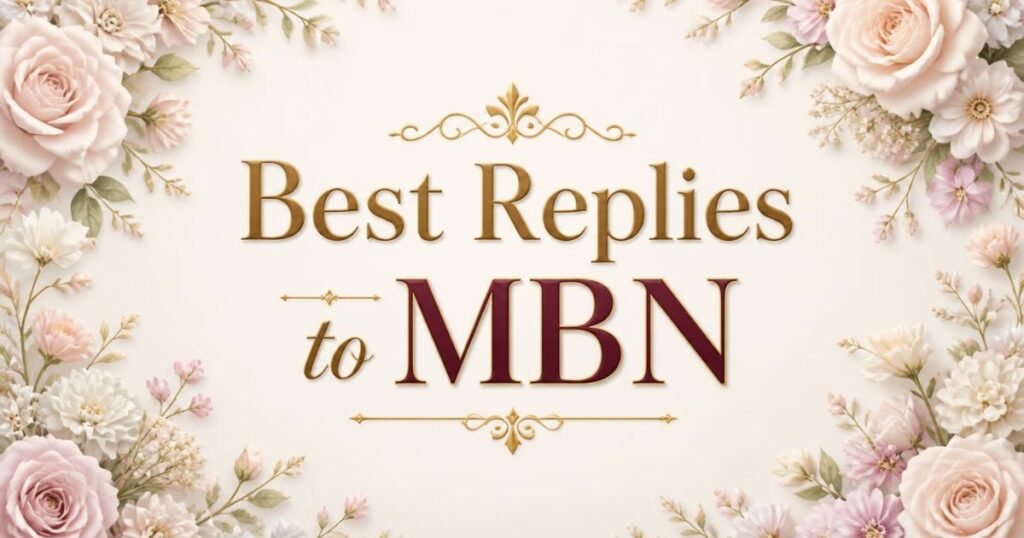 Best Replies to MBN