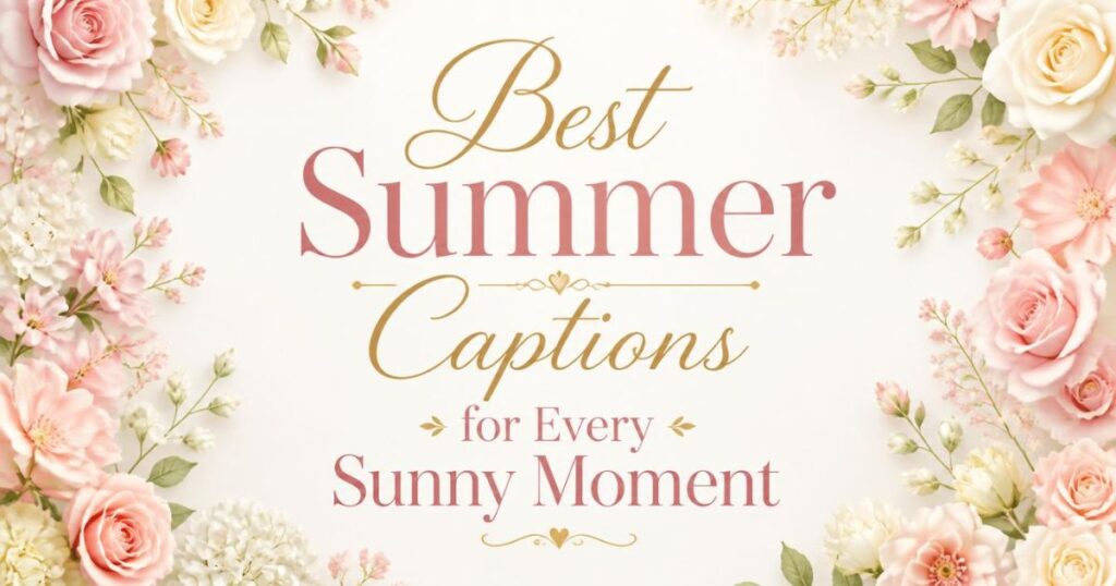 Best Summer Captions for Every Sunny Moment