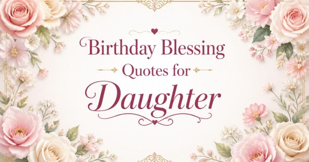 Birthday Blessing Quotes for Daughter